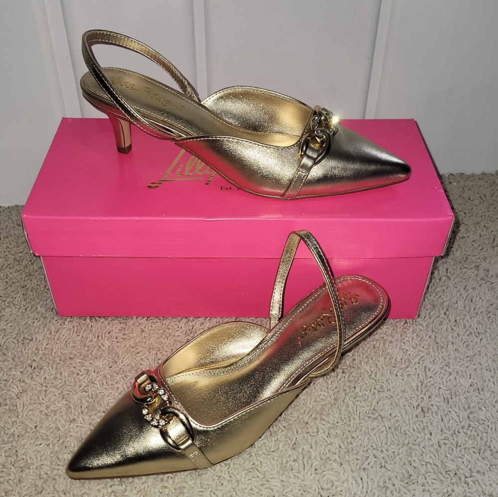 Lilly Pultizer Kitten Heel